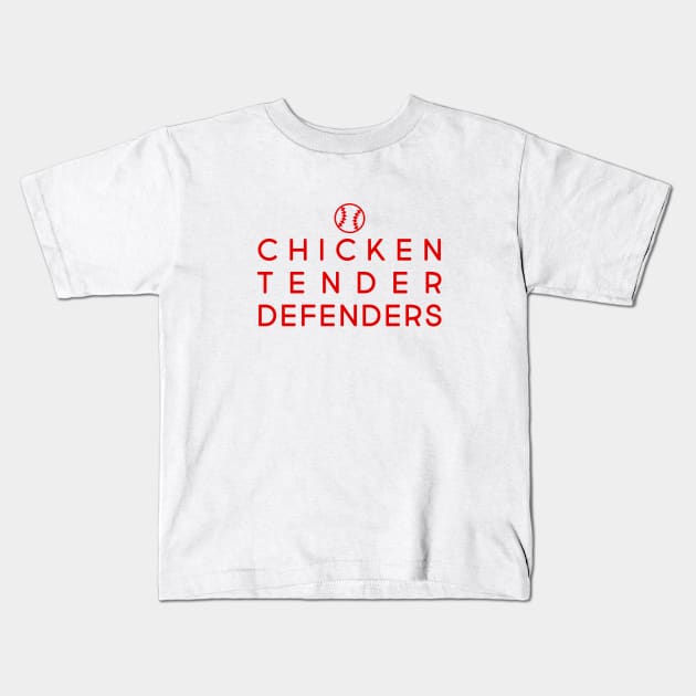 Chicken Tender Defenders 29 Kids T-Shirt by LetsOverThinkIt